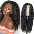 thumbnail image 2 of LHWEN Glueless Human Hair Wig Curly Front Lace Natural Look High Temperature Fiber Adjustable Cap Breathable Soft Comfortable Easy to Washable for Daily Use Parties Fashion Events, 2 of 9