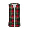 thumbnail image 6 of Chiccall Women's Floral Print Sleeveless Vest Cardigan Open Front V Neck Long Line Layering Waistcoat with Side Pockets, 6 of 8