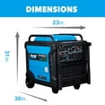 Pulsar 9,500 Watt Super Quiet Dual Fuel Inverter Generator with CO
