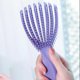thumbnail image 2 of Detangling Hair Brush with Hollow Out Design for Wet and Dry Styling, Ergonomic Grip, Green Large, 2 of 4