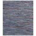 thumbnail image 1 of Safavieh Rag 4' Square Hand Woven Cotton Rug in Purple, 1 of 4