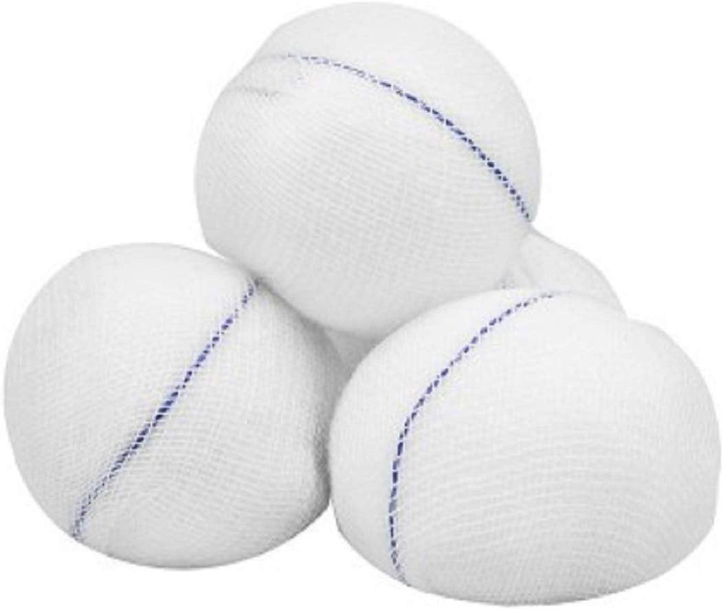 Case of 500 Round Stick Sponges 1" Xray detectable Cotton Sponges for