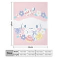 thumbnail image 2 of CINNAMOROLL Throw Blanket Cute Flannel Anime for Girls Boys Men Women, 2 of 7