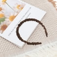 thumbnail image 6 of Unique Bargains 1 Pc Fashion Wrinkle Headbands for Women Coffee Color, 6 of 6