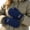 Dark Blue, variant on Plush Fingerless Gloves for Women Fleece Lined Thumb Hole Warm Winter