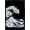 Black Framed Version, variant on Tobe Fonseca - Kanagawa Cat Wave Wall Poster, 22.375" x 34"