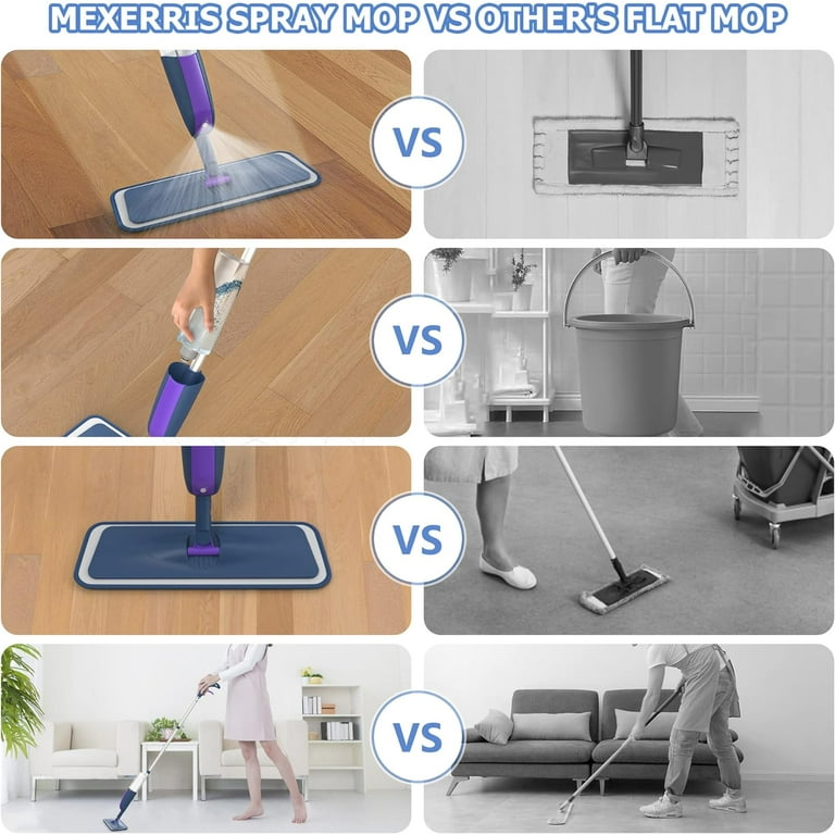  Spray Mops Wet Mops for Floor Cleaning - MEXERRIS