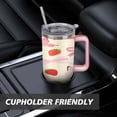 thumbnail image 7 of 40 oz Strawberry Bow Cup with Handle Vacuum Insulated Water Bottle Gift for Travel Commuting, 7 of 7