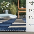 thumbnail image 4 of SAFAVIEH Courtyard Caitriona Checkered Indoor/Outdoor Area Rug, Navy/Beige, 2'7" x 5', 4 of 14