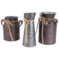 thumbnail image 4 of FRCOLOR 3pcs Flower Bucket Retro Iron Bucket Flower Pot Vase Decoration Ornaments Rural Style Milk Pot Bucket for Home Garden (Random Color), 4 of 6