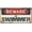 Beware of Swimmer, variant on Beware of Tar Heel Any RV or Trailer in The Vanity License Plate with Decorative Car Tag, Aluminum, 12 x 6 Inch,