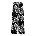 thumbnail image 6 of MEICHEN Dress Pants Women Petite High Waisted Wide Leg Summer Beach Vacation Women's Pants Casual Trousers, 6 of 7