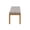 Beige, Gold, variant on Lumisource Fuji Gold Metal And Camel Faux Leather Bench BC-FUJI AUCAM