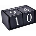 thumbnail image 4 of Wooden Desk Blocks Calendar - Perpetual Block Month Date Display Home Office Decoration,black_Perfect Gift, 4 of 4