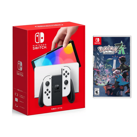 Nintendo Switch OLED White with Pokemon Legends: Z-A Bundle (Region Free)