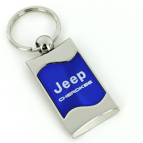 Jeep Cherokee Keychain & Keyring - Blue Wave