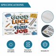 thumbnail image 6 of Funny Words Placemats Set of 12, Cartoon Orange Blue Luck Placemats for Dining Table, Place Mats for Kitchen Tabletop, Waterproof Wipeable Dining Table Mats Set, 6 of 9