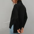 thumbnail image 4 of Lenago Womens Sweater Plus Size New Solid Color Sweater Turtleneck Sweater Women, 4 of 5