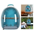 thumbnail image 2 of Bird Carrier Cage Shoulder Bag Pet Standing Stick Small Parrot Travel Clear Backpack Light Blue, 2 of 7