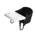 thumbnail image 2 of Silla alta plegable con gancho para colgar, asiento para comer para bebé, se fija , trona para césped, camping, interior y exterior Negro, 2 of 9