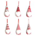 thumbnail image 1 of 6 joyas enanas de copos de nieve navideños los elfos escandinavos de Papá Noel cuelgan Kerry, 1 of 5