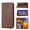 Brown, variant on Case for Samsung Galaxy A53 5G, Magnetic Matte Premium PU Leather Stand Flip Cover with Card Slots and Wallet, Shockproof and Full Body Protection Compatible with Galaxy A53 5G - Black