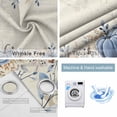thumbnail image 2 of Fsddascl Autumn Pumpkin Blackout Curtains for Bedroom/Living Room, Thermal Insulated Kitchen Curtains, Thanksgiving Blue Eucalyptus Leaf Beige Grommet Darkening Window Treatment Drapes 52"x63"x2, 2 of 6