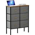 thumbnail image 3 of YITAHOME 6-Drawer Storage Dresser Furniture Fabric Storage Tower, Dark Gray, 3 of 8