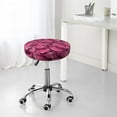 thumbnail image 7 of Naloa Pink Butterfly Round Bar Stool Cushion Cover 12-14 inch, Fits Kitchen, Office, Restaurant Chairs - 14 inch, 7 of 7
