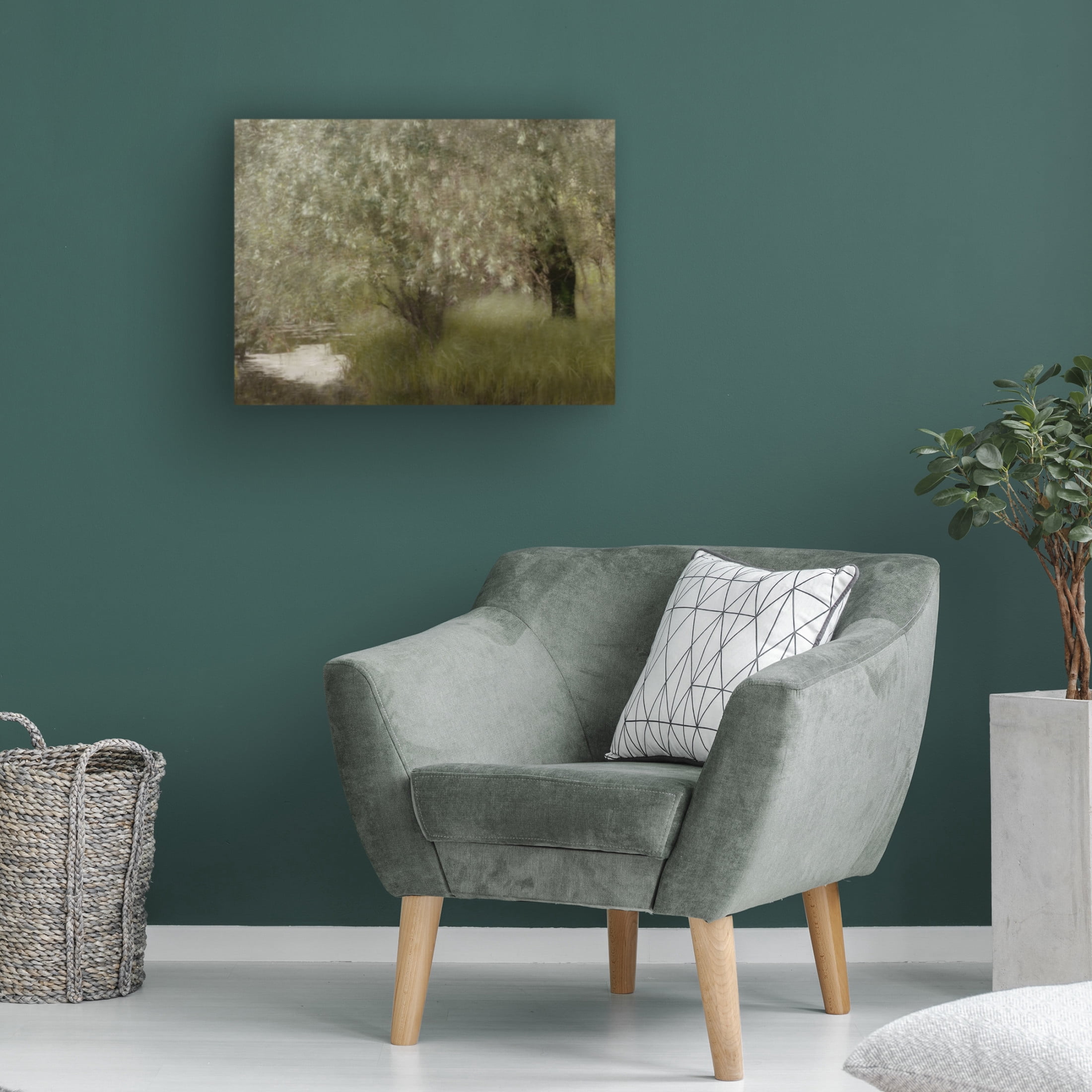 Canvas Wall Art - Delphine Devos 'At The Riverbank' Wall Art for Living Room, Bedroom, or Office Décor by Trademark Fine Art - 19 x 14 Inches