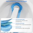 thumbnail image 4 of Disposable Toilet Brush: Toilet Bowl Brush and Holder Set with 24 Wand Refills, Upgraded Handle Auto Open Cleaners, Toilet Cleaning System with Storage Caddy for Sink, Bathtub, Floor, Drain, 4 of 5