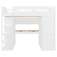 thumbnail image 5 of White Full Loft Bed With Integrated Desk And Abundant Storage - Wardrobes, Drawers, Shelves Included Size Options, Desk, Space. Maximize Bedroom Functionality Style. Twin Sizes To Choose. Shelf, 5 of 7