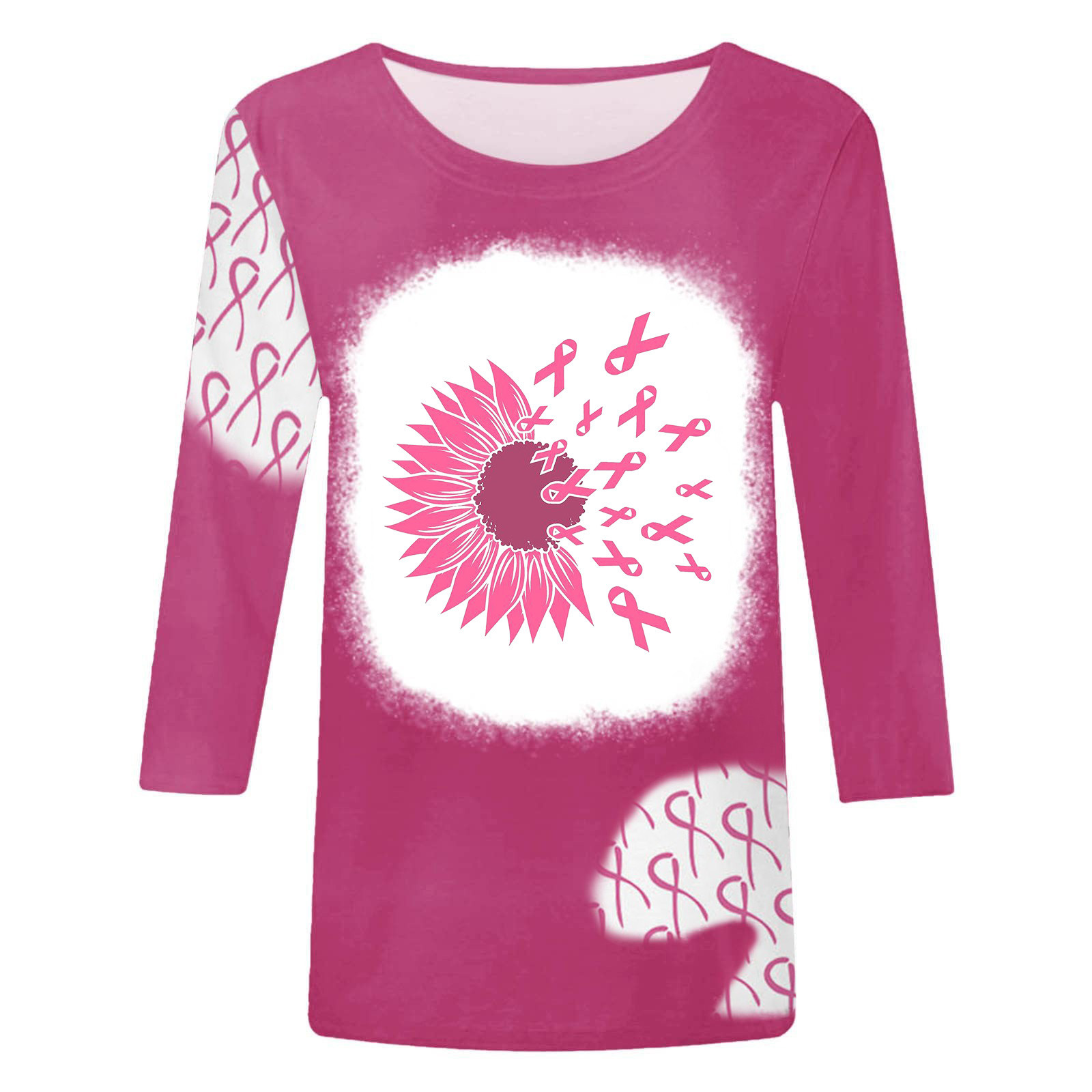 Tee Shirt Octobre Rose Femme Cancer Du Sein, Tee Shirt Cancer Du