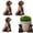 dog, variant on 3Pcs Pot feet for Outdoor Planters, Planter Risers for Pots, Mini Animal Figurines Ornaments Planter Support, Funny Animals Shaped Pot feet for Indoor Outdoor Plant, Improve Airflow and Drainage