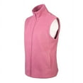thumbnail image 3 of Sofra Women & Plus Lightweight Full Zip Up Soft Fleece Zippered Vest (D Rose, S), 3 of 4