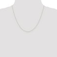 thumbnail image 2 of 14K White Gold necklace Curb chain 20 in 0.42 mm Carded, 2 of 6