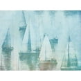 thumbnail image 2 of Meneely, Dan 24x19 White Modern Wood Framed Museum Art Print Titled - Foggy Walk On the Beach, 2 of 4