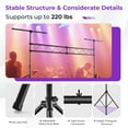 thumbnail image 5 of Costway 11.5 FT Portable Lighting Truss System Heavy Duty Metal Pro Audio DJ Light Stand, 5 of 6