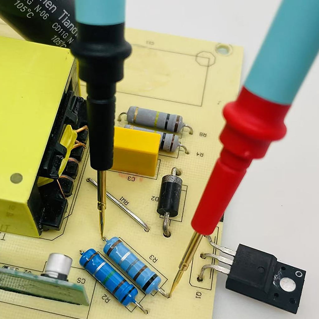 CEORPER Tall Potential Electrical Testing Probes 151 Thread Gold Conductors Heat Resistant Elastomer Multimeter Clients With Detachable Fine Advice