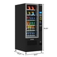 thumbnail image 4 of Refrigerated Snack and Drink Vending Machine with 36 Slots Featuring Credit Card Reader and Bill Acceptor in Black (KM-VMR-30-BR), 4 of 13