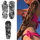 thumbnail image 2 of (TQB242-248-253) 3 uds pegatinas tatuaje brazo serie personajes Warrior God of War 170*480mm pegatinas tatuaje corporal unisex, 2 of 9