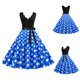 thumbnail image 1 of WILLBEST Vestidos de Algodon para Mujer Vestido Largo sin Mangas con Estampado de Lunares para Fiestas y Eventos XXXGrande, 1 of 3