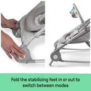 Summer by Ingenuity 2-in-1 Baby Bouncer & Rocker Duo for Infants, Light Gray Tweed