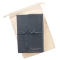 thumbnail image 6 of For I Know The Plans - Jeremiah 29:11 Navy Classic Full Grain Leather Writing Journal/Notebook Wrap Closure, 400 Lined Pages w/Inspirational Scripture, 6 x 8.5 Inches, 6 of 7