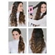 thumbnail image 4 of Rizador de pelo con tres barriles y pantalla de temperatura: rizador de cerámica y turmalina de tres barriles con voltaje dual, 4 of 8