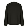 thumbnail image 6 of Qetyuw Women's Fall Long Sleeve Sweaters Casual Loose Fit Crew Neck Chunky Jumper Solid Color Basic Pullover Sweater, 6 of 7