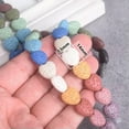 thumbnail image 6 of U8MO 10pcs Heart Shape 14x13mm Natural Volcano Lava Stone Loose Crafts Beads DIY Lot-Deep Blue, 6 of 6