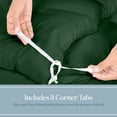 thumbnail image 3 of ROYALE LINENS Comforter - Queen Size Duvet Insert - All Season Soft Quilted Comforters with 8 Corner Tabs - Down Alternative Bedding Comforter - Box Stitched Duvet Insert (Green, Queen 88"x88"), 3 of 9
