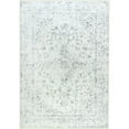 thumbnail image 2 of Balacho Floral Pattern Oriental Boho Faux Wool Area Rug, 4' x 6', Gray, 2 of 8