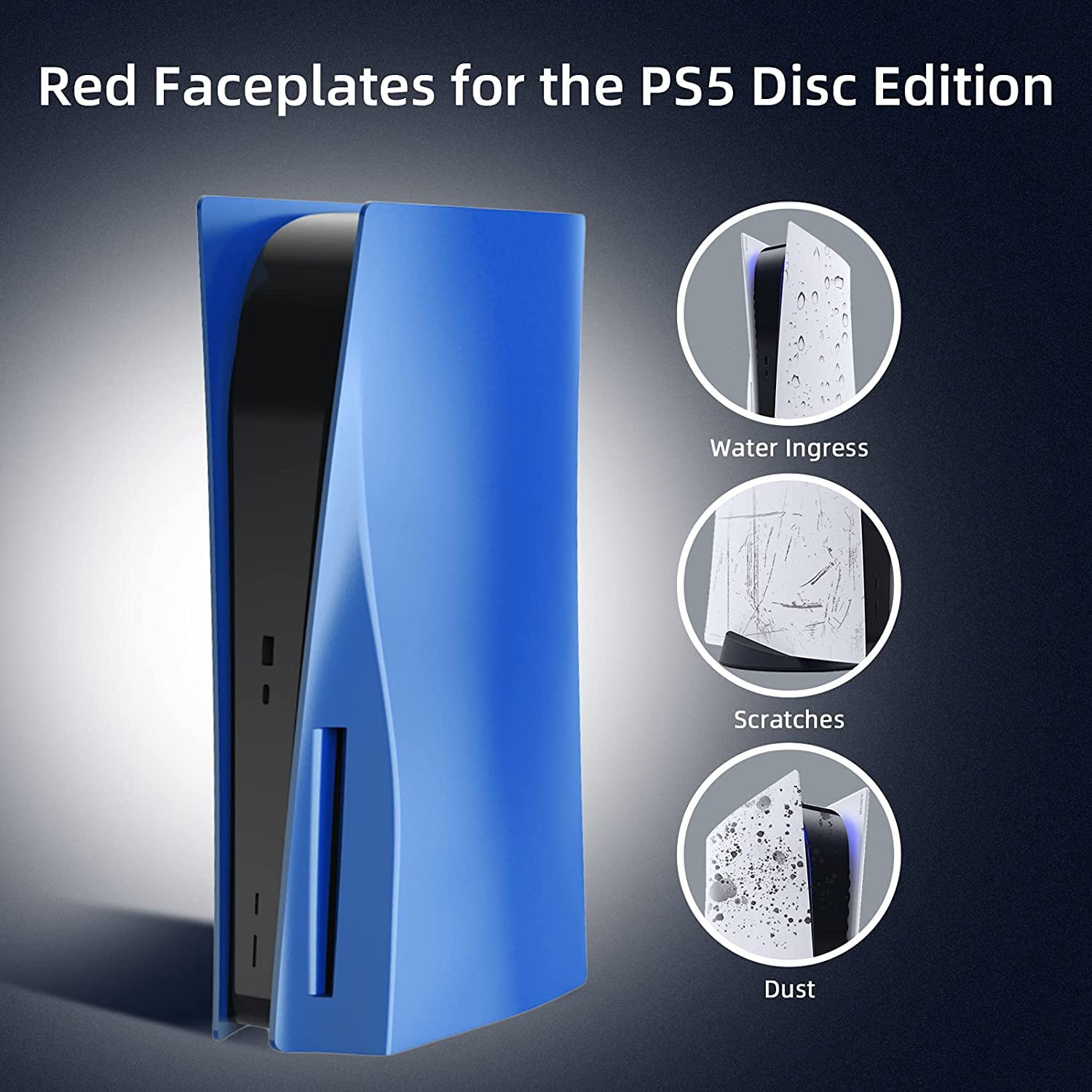 Nexigo Ps5 Accessories Holiday Bundle, Replacement Face Plate (Blue) For Playstation  5 Disc Edition, Ps5 Horizontal Stand [Minimalist Design], Rgb Led Light  Strip With Music Sync - Walmart.com